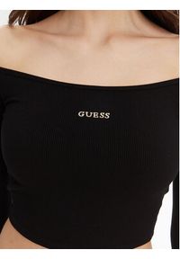 Guess Bluzka V5YP07 K8RT2 Czarny Regular Fit. Kolor: czarny. Materiał: wiskoza #3