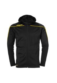 UHLSPORT - Kurtka z kapturem Uhlsport Stream 22. Typ kołnierza: kaptur. Kolor: czarny, wielokolorowy, żółty. Materiał: dresówka. Sport: piłka nożna