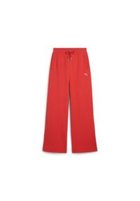 Spodnie Puma Premium Ess Relaxed. Kolor: czerwony