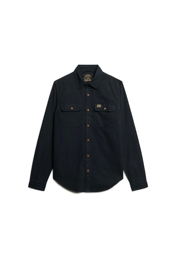 Koszula flanelowa Superdry Trailsman. Kolor: czarny