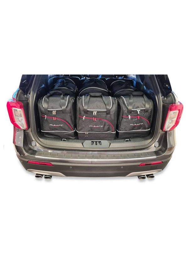 KJUST - Torby Do Bagażnika Ford Explorer Phev 2020+ 6Szt Kjust. Kolor: czarny. Styl: sportowy