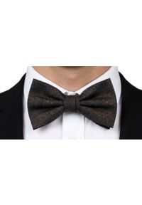 Mucha Męska z Poszetką - Chattier - Ciemny Brąz, Granatowe Akcenty. Kolor: wielokolorowy, brązowy, beżowy. Styl: elegancki, sportowy #3