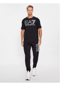 EA7 Emporio Armani T-Shirt 6RPT03 PJFFZ 1200 Czarny Regular Fit. Kolor: czarny. Materiał: bawełna #2