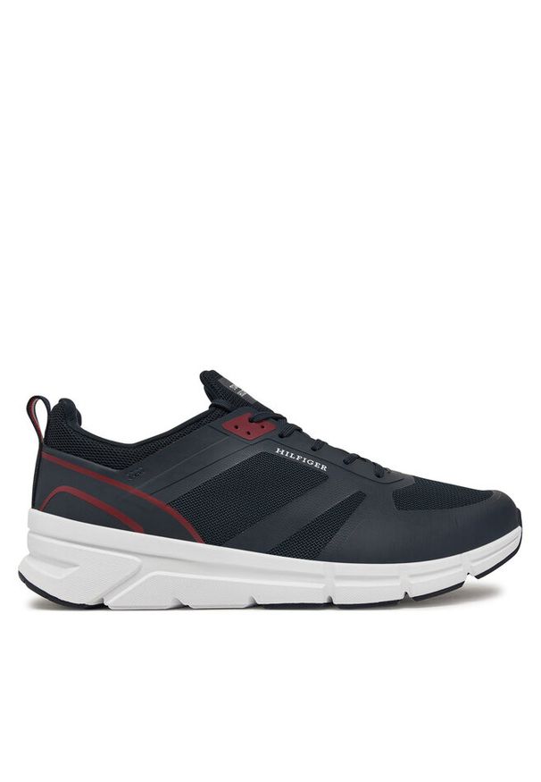 TOMMY HILFIGER - Sneakersy Tommy Hilfiger. Kolor: niebieski. Sport: bieganie