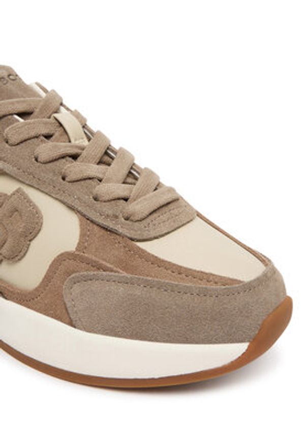 BOSS Sneakersy B Icon 50548288 Brązowy. Kolor: brązowy. Materiał: zamsz, skóra