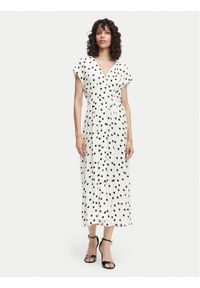 Vero Moda Sukienka letnia Elisa 10348019 Biały Regular Fit. Kolor: biały. Materiał: wiskoza. Sezon: lato #1