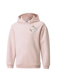 Bluza dla dzieci Puma Alpha Hoodie FL jasnoróżowa. Kolor: różowy #1