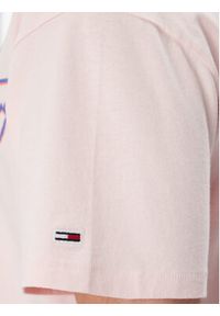 Tommy Jeans T-Shirt Faded Graphic DM0DM20768 Różowy Relaxed Fit. Kolor: różowy. Materiał: bawełna