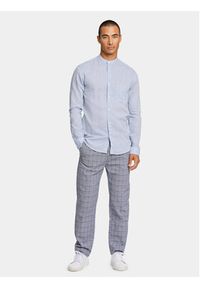 Lindbergh Koszula 30-203344A Błękitny Slim Fit. Kolor: niebieski. Materiał: bawełna