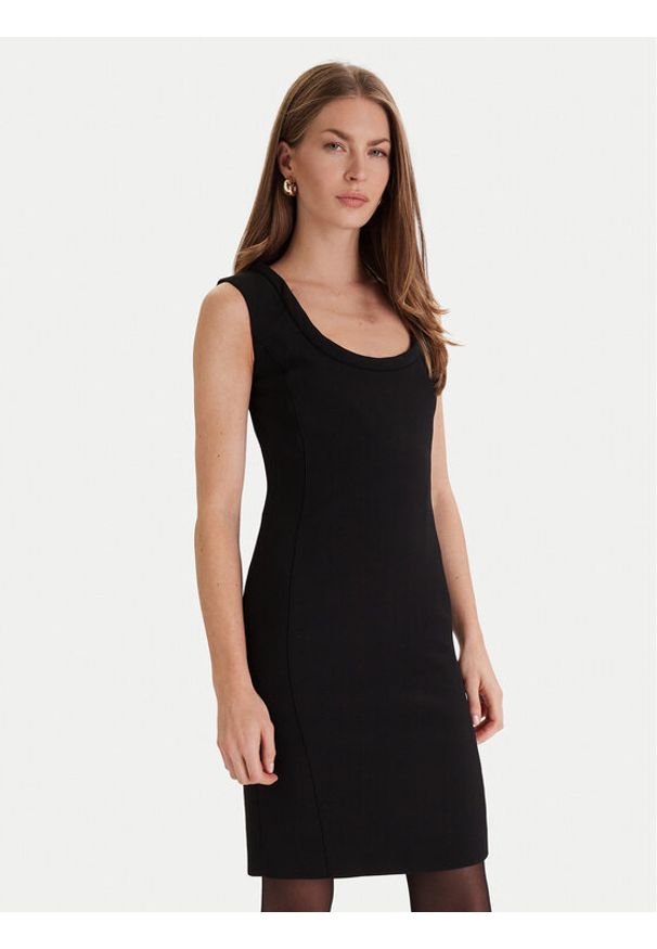 SIMONA CORSELLINI - Simona Corsellini Sukienka koktajlowa A25CPAB01201 Czarny Slim Fit. Kolor: czarny. Materiał: syntetyk. Styl: wizytowy