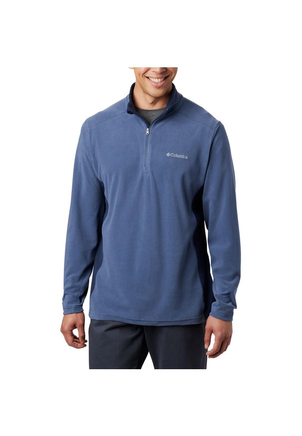 columbia - Bluza polarowa męska Columbia Klamath Range II HZ. Kolor: niebieski. Materiał: polar. Sport: turystyka piesza