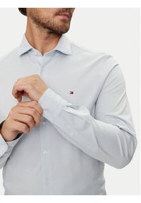 TOMMY HILFIGER - Tommy Hilfiger Koszula MW0MW35805 Niebieski Slim Fit. Kolor: niebieski. Materiał: bawełna