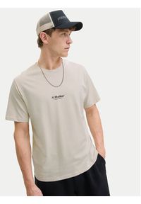 Jack & Jones T-Shirt Jesoho 12278787 Beżowy Regular Fit. Kolor: beżowy. Materiał: bawełna #3