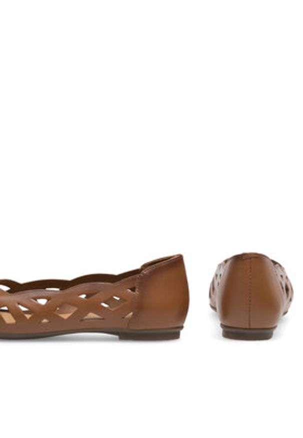 Lasocki Baleriny WI23-SORANO-13 Brązowy. Kolor: brązowy. Materiał: skóra