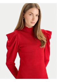 TwinSet - TWINSET Sukienka dzianinowa 252AT3010 Czerwony Slim Fit. Kolor: czerwony. Materiał: wiskoza #2