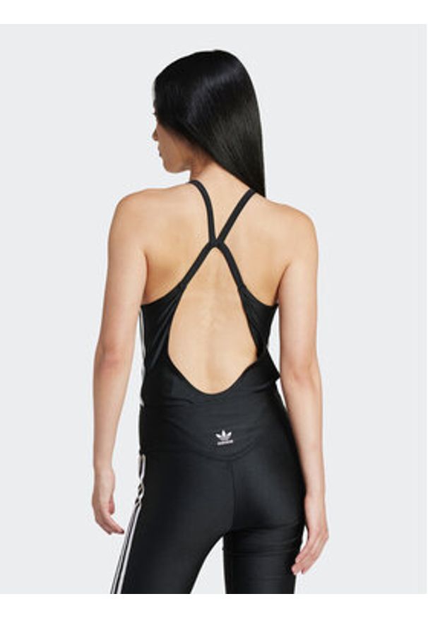 Adidas - adidas Body 3-Stripes IU2430 Czarny Slim Fit. Kolor: czarny. Materiał: syntetyk