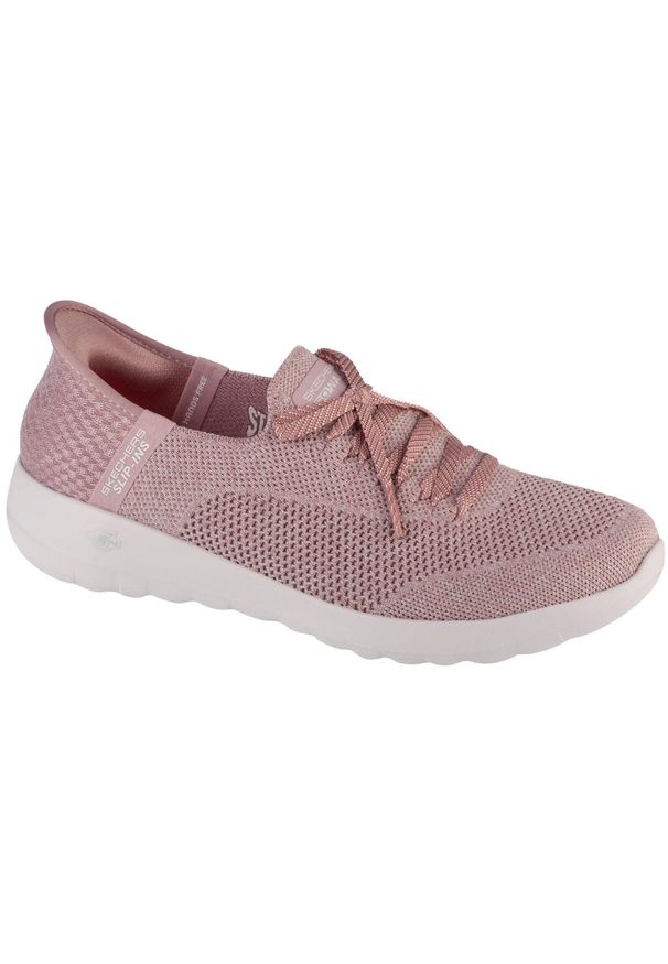 skechers - Buty sportowe Sneakersy damskie, Slip-Ins: Go Walk Joy - Abby. Kolor: różowy. Sport: turystyka piesza