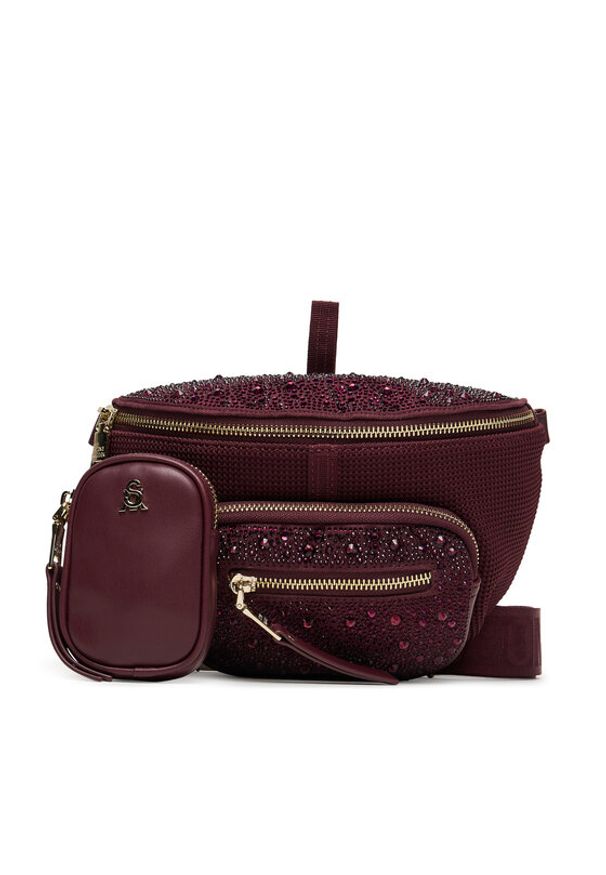 Steve Madden Torebka Bmaxima SM13000640 Bordowy. Kolor: czerwony. Materiał: skórzane