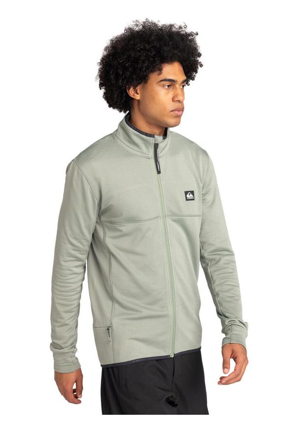 Quiksilver - Bluza dla Mężczyzn STEEP POINT Zielony. Kolor: niebieski. Materiał: elastan, poliester, materiał. Sezon: zima. Sport: fitness, outdoor