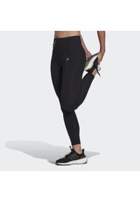 Adidas - Legginsy Running Essentials. Kolor: czarny. Materiał: poliester, materiał. Sport: bieganie #1