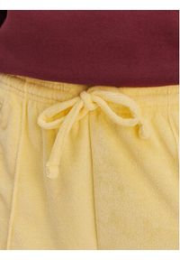 Adidas - adidas Spodnie dresowe Terry Towel Firebird KQ6662 Żółty Loose Fit. Kolor: żółty. Materiał: bawełna #3