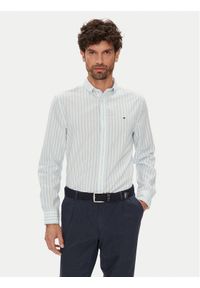 TOMMY HILFIGER - Tommy Hilfiger Koszula MW0MW39159 Błękitny Regular Fit. Kolor: niebieski. Materiał: bawełna