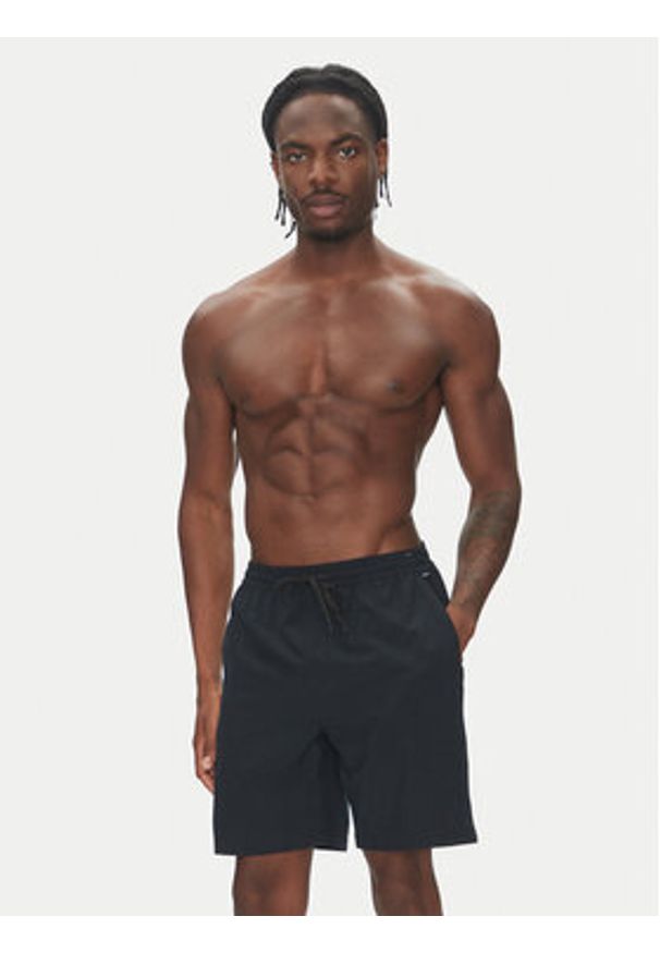 Quiksilver Szorty kąpielowe Taxer Amphibian 18 EQYHY03883 Czarny Regular Fit. Kolor: czarny. Materiał: syntetyk
