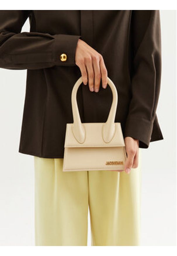 JACQUEMUS Torebka Le Chiquito 213BA002 Écru. Materiał: skórzane