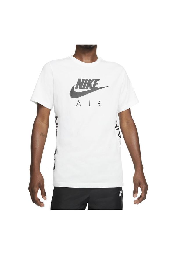 Koszulka męska Nike Air DA0933. Materiał: materiał, bawełna. Długość rękawa: krótki rękaw. Długość: krótkie. Wzór: nadruk