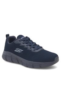 skechers - Skechers Sneakersy Bobs B Flex 118106 NVY Granatowy. Kolor: niebieski. Materiał: materiał