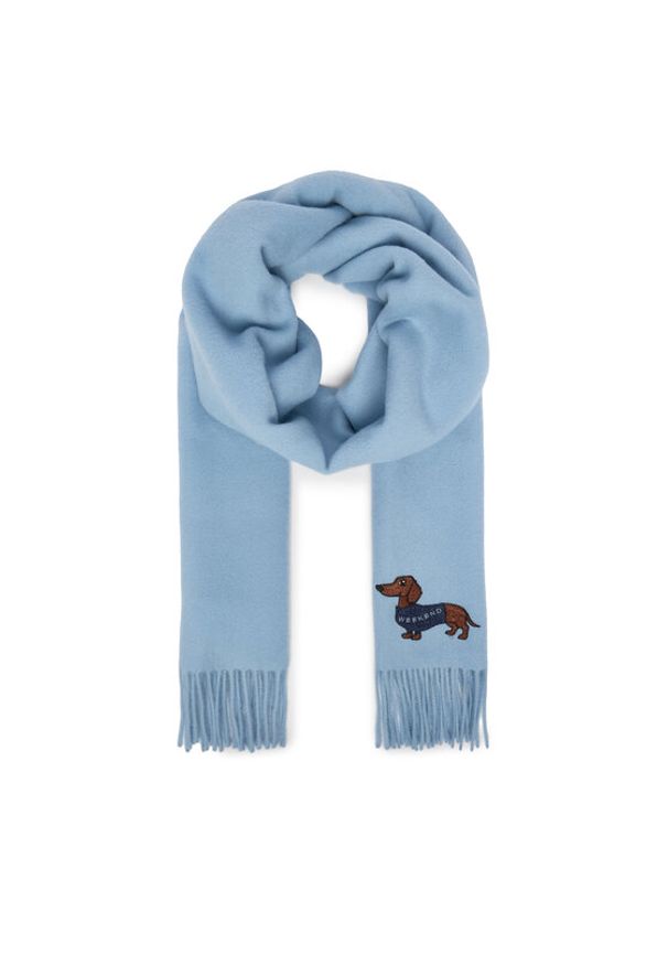 Weekend Max Mara Szalik Fascia 2615541034 Błękitny. Kolor: niebieski. Materiał: wełna