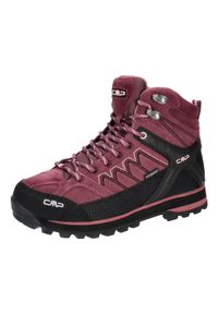 Buty trekkingowe damskie CMP MOON MID. Kolor: wielokolorowy, fioletowy, czarny. Materiał: zamsz, skóra, materiał, syntetyk, guma. Sport: turystyka piesza