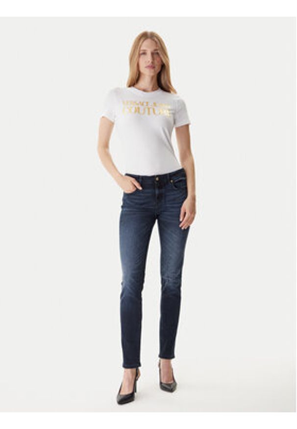 Versace Jeans Couture Jeansy 79HAB5K1 CDWAB Granatowy Skinny Fit. Kolor: niebieski