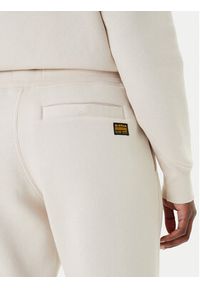 G-Star RAW - G-Star Raw Spodnie dresowe Premium Core 2.0 D21320-C235 Écru Tapered Fit. Materiał: bawełna, syntetyk #4