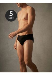 Sinsay - Majtki slipy 5 pack - czarny. Kolor: czarny #1