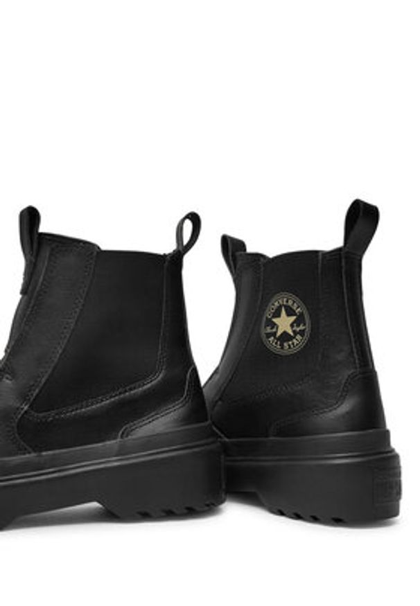 Converse Sztyblety Chuck Taylor All Star Lugged Leather Chelsea Boot A08453C Czarny. Kolor: czarny. Materiał: skóra