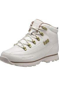 Buty do chodzenia damskie Helly Hansen The Forester. Wysokość cholewki: za kostkę. Zapięcie: sznurówki. Kolor: biały. Materiał: tkanina, materiał, syntetyk. Szerokość cholewki: normalna. Sport: turystyka piesza