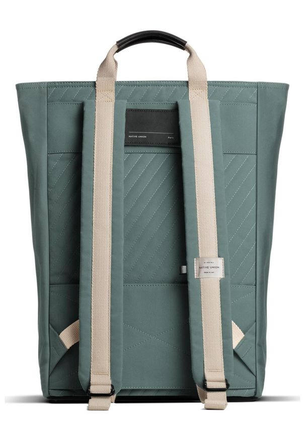 NATIVE UNION - Plecak Native Union W.F.A 16'' zielony. Kolor: zielony. Materiał: tkanina, poliester, materiał, bawełna. Wzór: paski. Styl: militarny