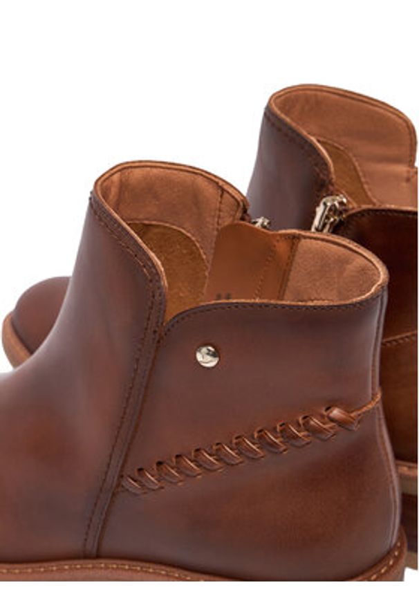 Pikolinos Botki W0D-8871 Brązowy. Kolor: brązowy. Materiał: skóra