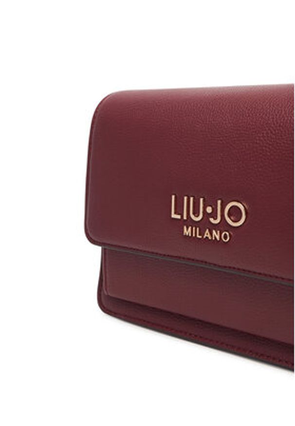 Liu Jo Torebka Ecs M Crossbody AF5152 E0058 Bordowy. Kolor: czerwony. Materiał: skórzane
