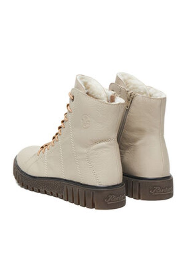 Rieker Trzewiki CEO-Y3420-62 Beżowy. Kolor: beżowy. Materiał: materiał