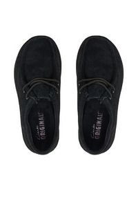 Clarks Półbuty Meare Walla. 26183983 Czarny. Kolor: czarny. Materiał: skóra, zamsz #5
