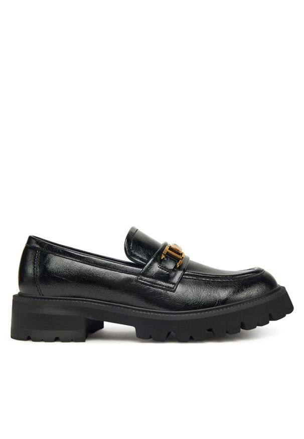 TwinSet - TWINSET Loafersy 252TGT080 Czarny. Kolor: czarny. Materiał: skóra