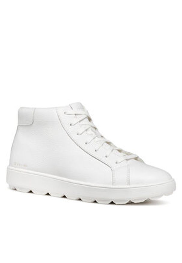 Geox Sneakersy U Spherica Ecub-1 U46GPA 00047 C1000 Biały. Kolor: biały. Materiał: skóra
