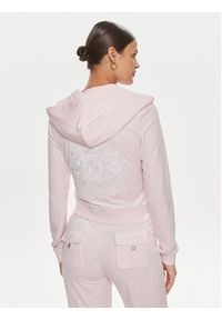 Juicy Couture Bluza Heritage Dog JCBAS223813 Różowy Slim Fit. Kolor: różowy. Materiał: welur #5