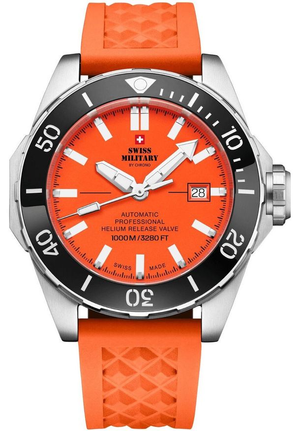 Zegarek Swiss Military Hanowa Zegarek męski Swiss Military by Chrono SMA34092.07 pomarańczowy. Kolor: pomarańczowy