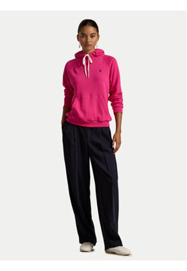 Polo Ralph Lauren Bluza 211935583011 Różowy Regular Fit. Typ kołnierza: polo. Kolor: różowy. Materiał: bawełna