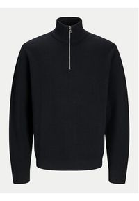 Jack & Jones - Jack&Jones Sweter Milano 12259664 Czarny Relaxed Fit. Kolor: czarny. Materiał: bawełna #6