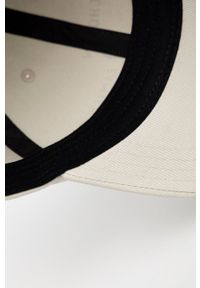 Vans czapka bawełniana X KAITLIN CHAN kolor beżowy z nadrukiem. Kolor: beżowy. Materiał: bawełna. Wzór: nadruk
