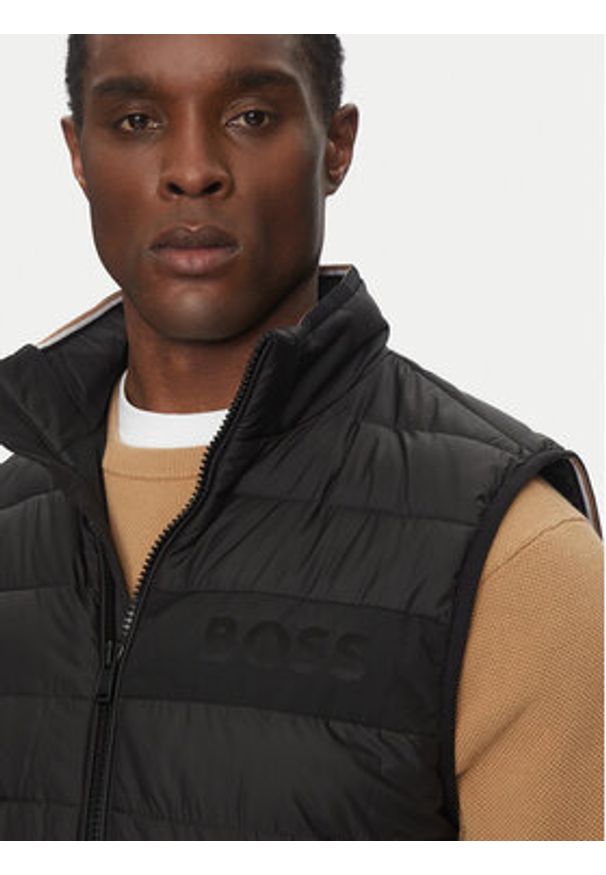 BOSS Kamizelka H-Cenito 50518375 Czarny Regular Fit. Kolor: czarny. Materiał: syntetyk